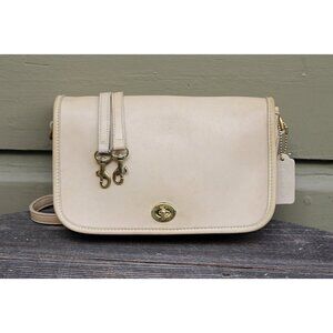 Coach Vintage - Pocket Purse 9755- color Bone, USA 1998 + Hangtag